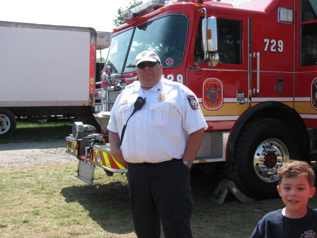 Deputy Chief Springer as the incident safety officer.

Photo by AC Chornock